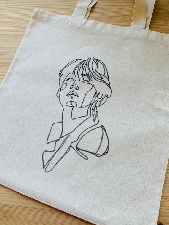 BTS V Taehyung Tote Bag 100% Eco Friendly Cotton Hand -  UK