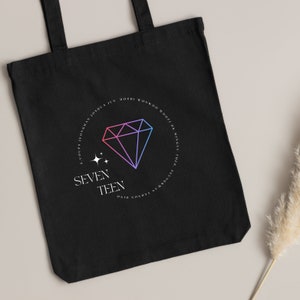 Seventeen Elements Carat Tragetasche 100% Baumwolle - Kpop schwarze Tasche