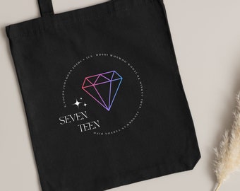 Seventeen Kpop Merchandise Seventeen Right Here Canvas Tote