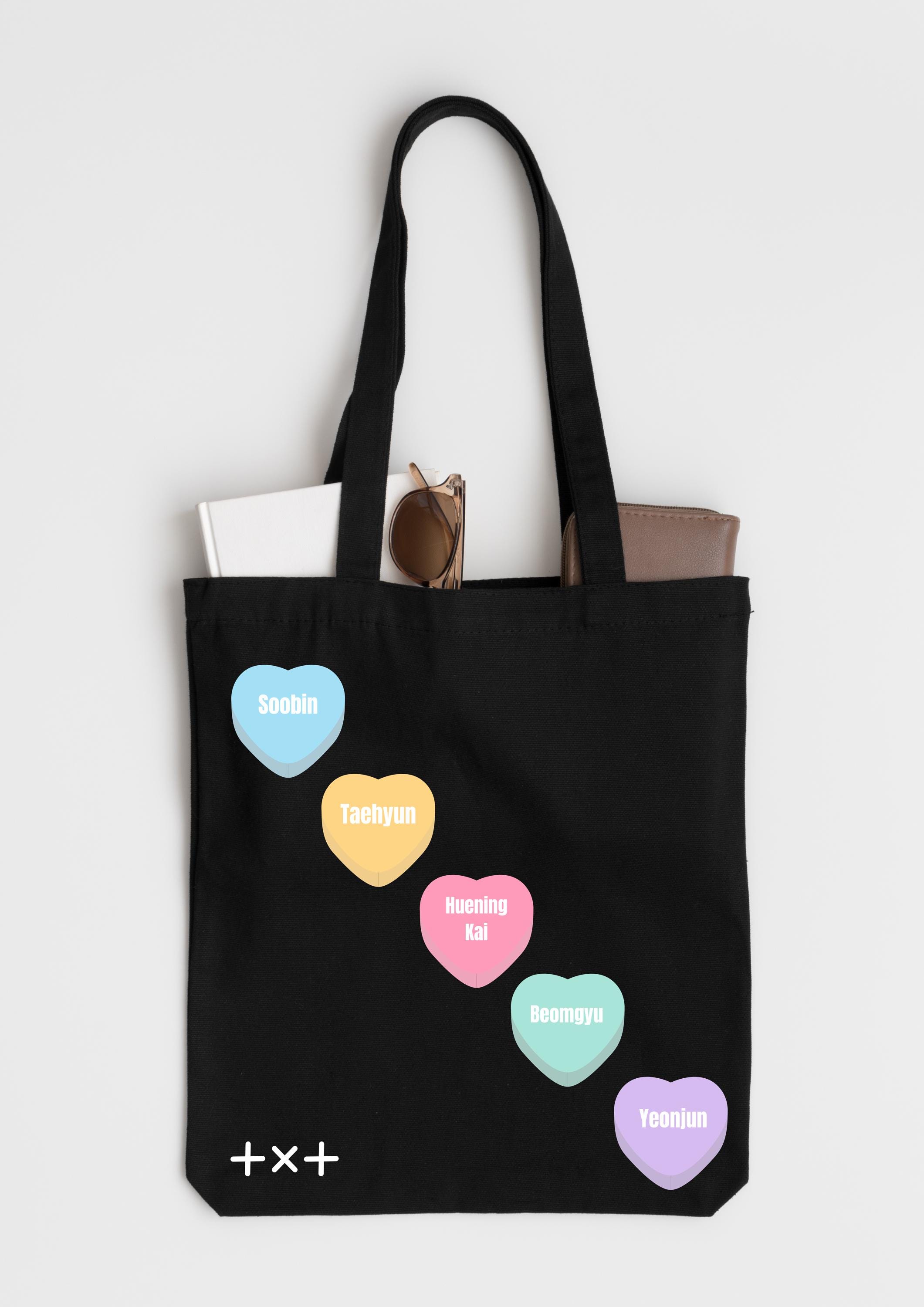 TXT Heart Candy Tote Bag - Etsy