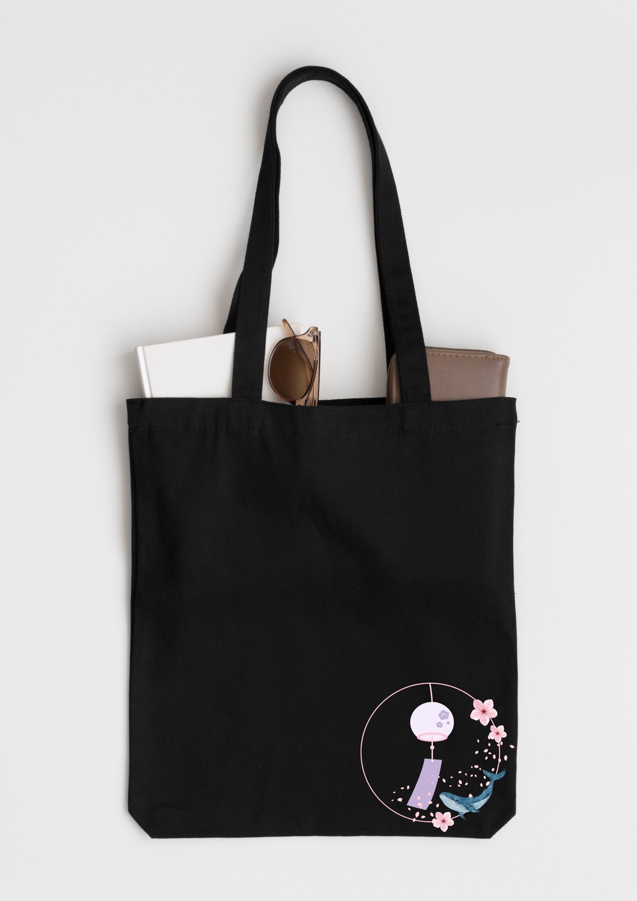 Sakura Wind Chime Tote Bag 100% Cotton - Bangtan Inspired