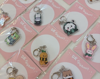 Seventeen Miniteen Bestie キーホルダーセット、マグネットハート