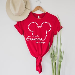 Happiest Grandma On Earth, Grandma Disney Shirt, Grandma Disneyland shirt, Disneyworld grandma tee, Mickey mouse grandma shirt