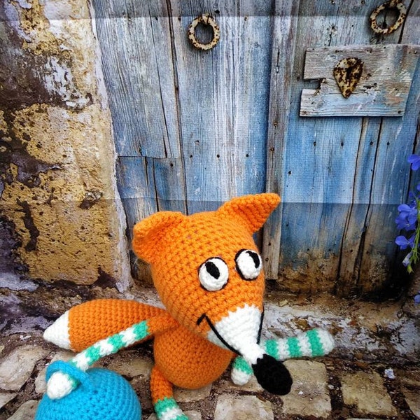 Amigurumi Fox,Crochet Stuffed Toy,Gift for  Baby Boy Girl,Stuffed Animal,Handmade Toy.