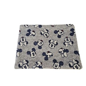 Mickey and Minnie Mouse Handmade bag , cotton Zipper Pouch, Cosmetics bag