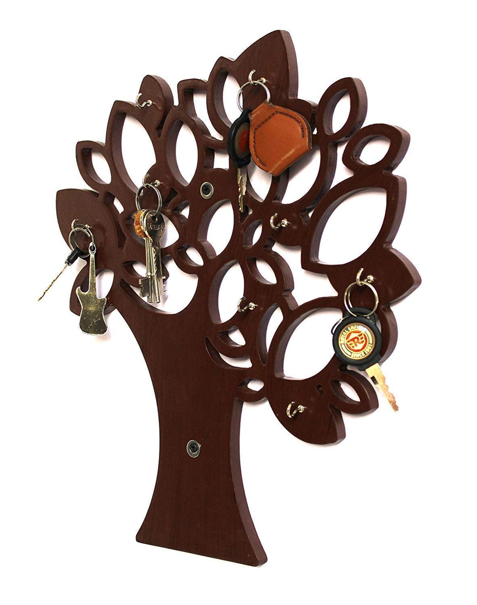 Wooden MDF Tree Key Wall Holder Wooden Key Holder Etsy