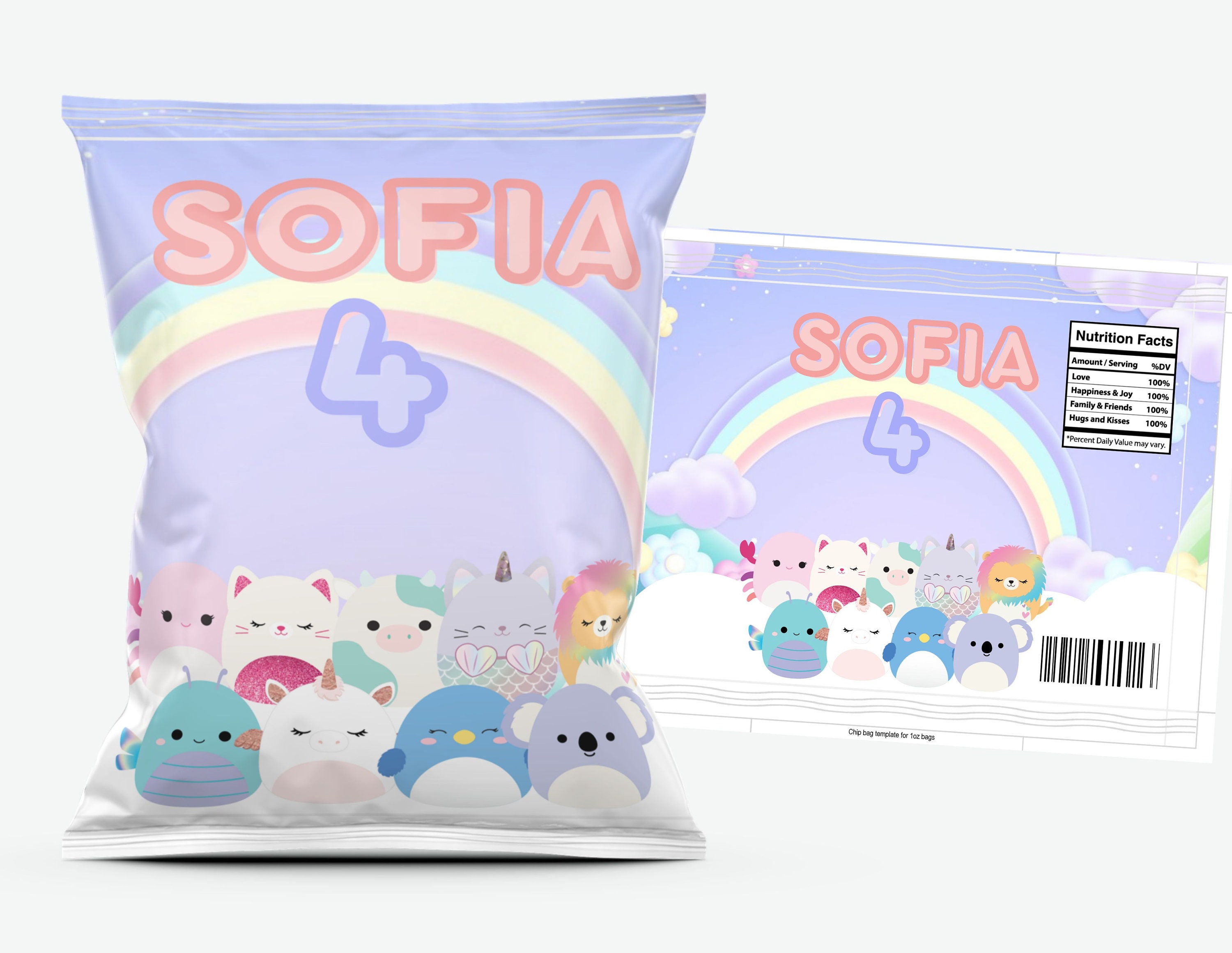 SQUISHMALLOW Chip Bag Squishmallow Party Squishmallow Etsy SQUISHMALLOW Chip Bag Squishmallow Party Squishmallow Etsy