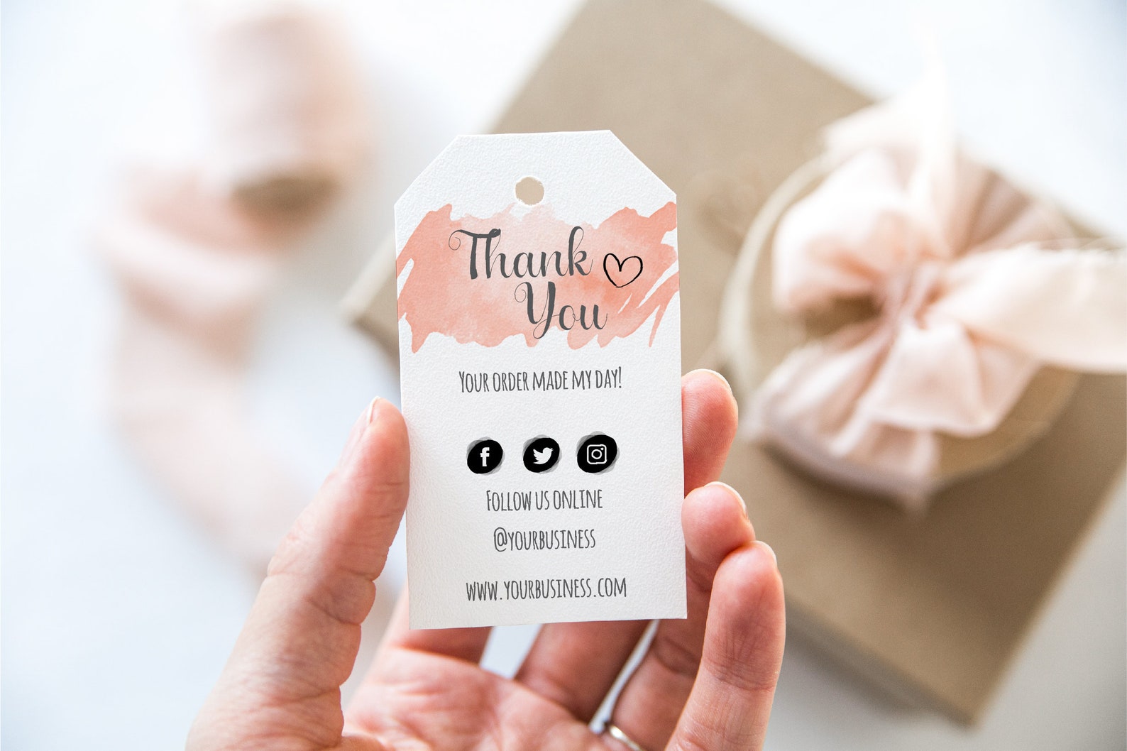 Business Tags Product Hang Tags Small Business Thank You Etsy