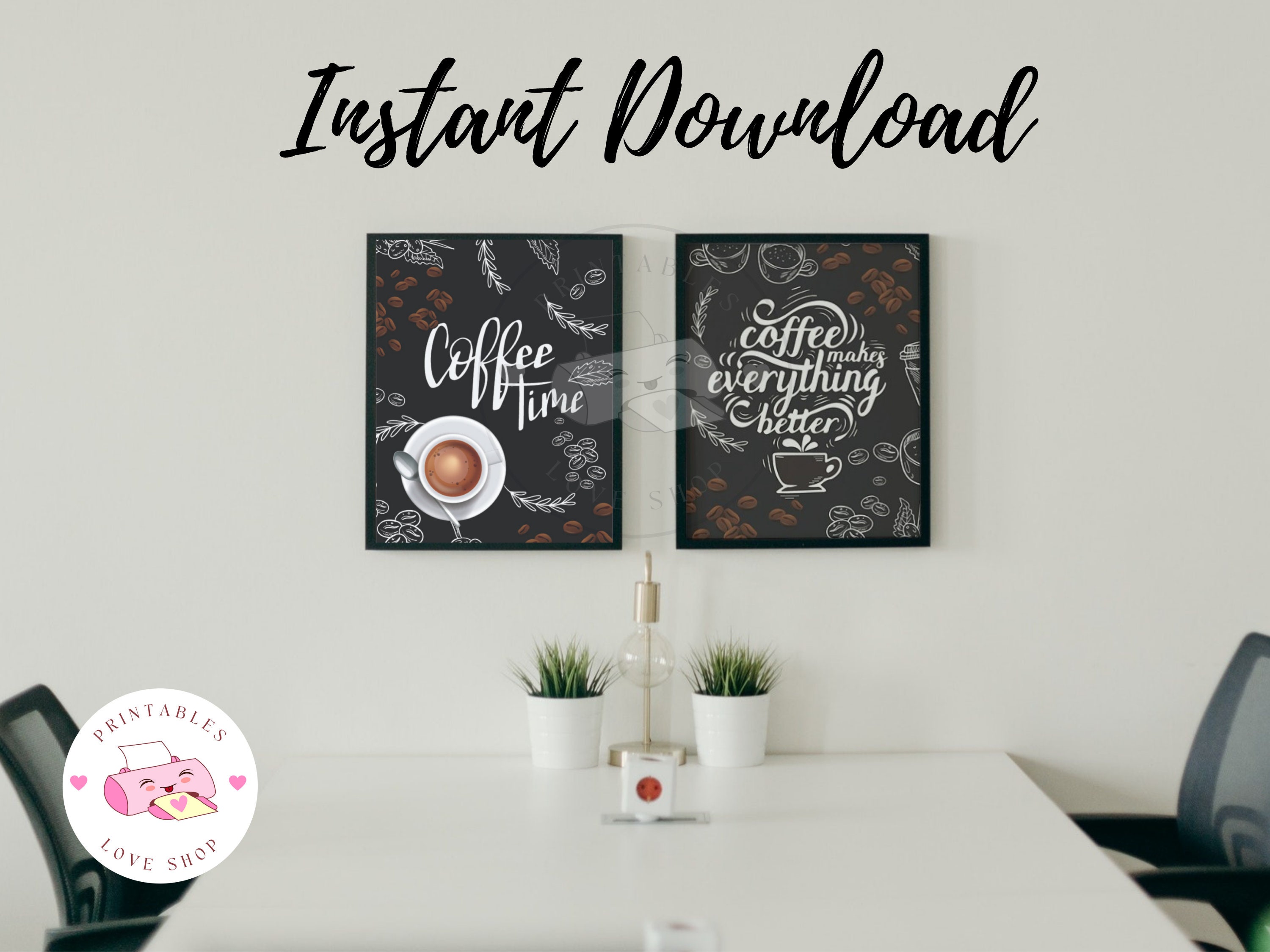 Coffee Wall Art Boho JPG PDF Coffee Poster Print Coffee Home -  Finland