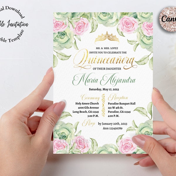 Enchanted forest quinceanera invitations - Etsy México