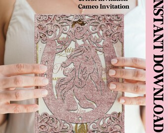 Horseshoe Pocket Invitation SVG: Rustic Western Quinceañera, Sweet 16 (Digital Download)