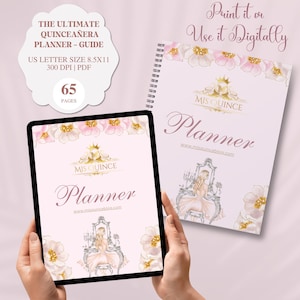 Ultimate Quinceañera Planner, printable planner, sweet 15 checklist, party planner, event planner, mis xv años, quince digital planner