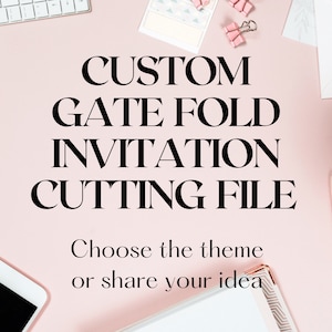 Custom Order Gate Fold Invitation, Svg Invitation Template DXF, PNG, Quinceanera Invitation. Lace Card. Laser Cut Template. Cricut Cameo