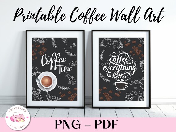 Coffee Wall Art Boho JPG PDF Coffee Poster Print Coffee Home -  Finland