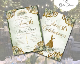 Princess Tiana Sweet 16 Invitation: Editable 5x7 (Digital)
