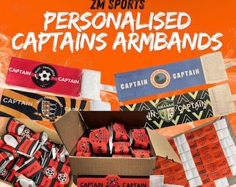 Customized Captain's bracelet - Your logo and colors - From kids to adult sizes