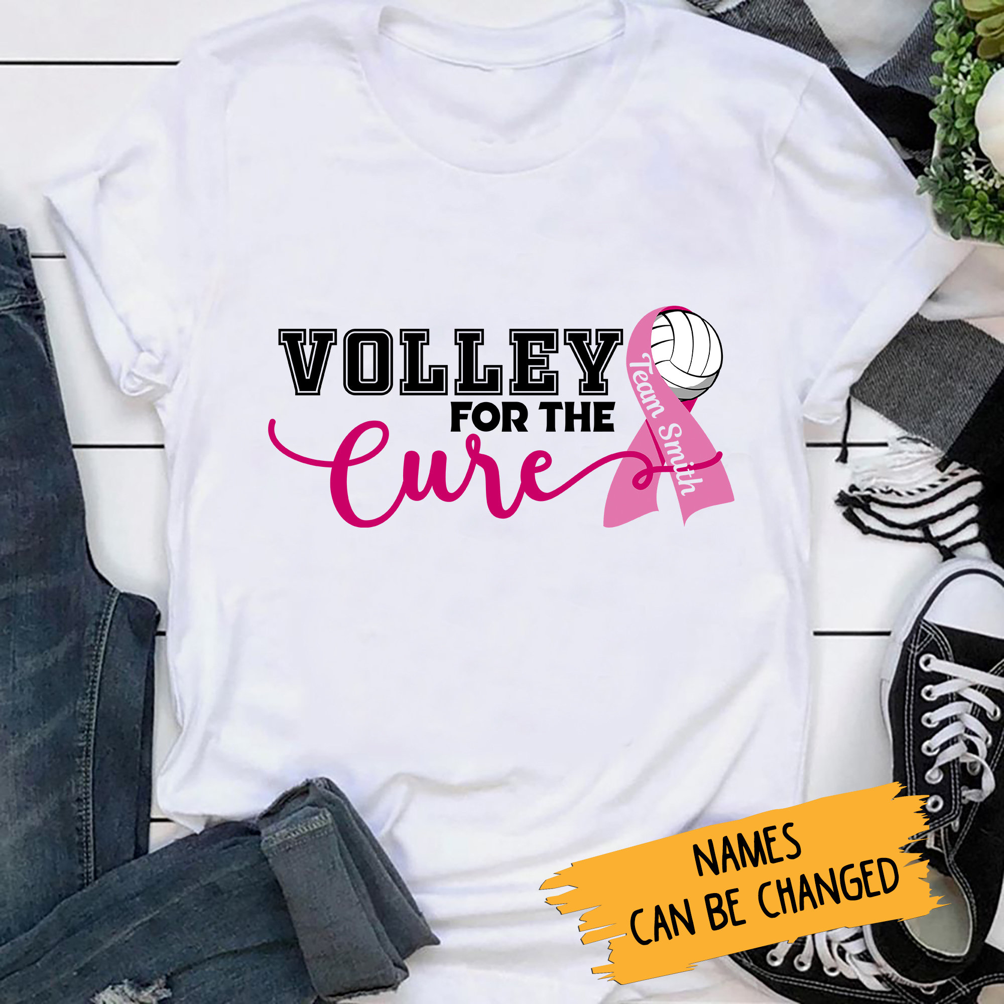 RD Volley For A Cure TShirt Volleyball Breast Cancer Etsy