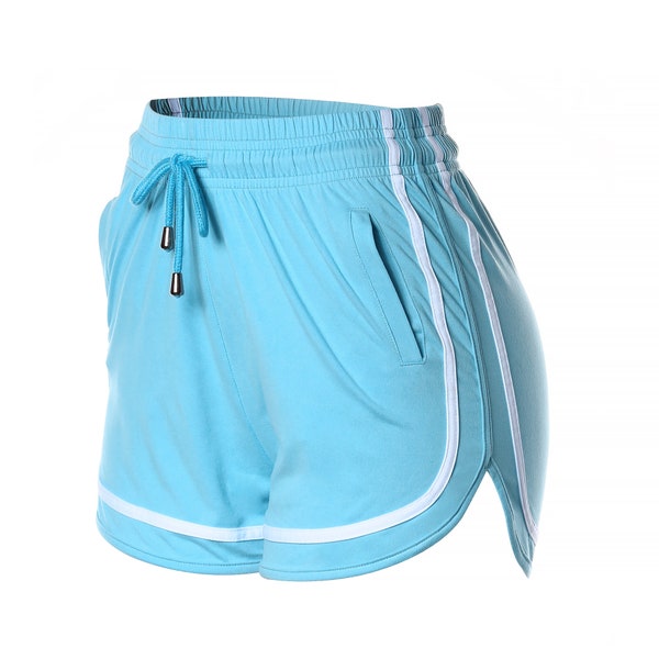 Womens Workout Athletic GYM Running Yoga Shorts Lounge Short Pants with Pockets and Drawstring