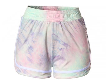 Women's Tie Dye Shorts for Lounge Workout Athletic GYM Running Yoga