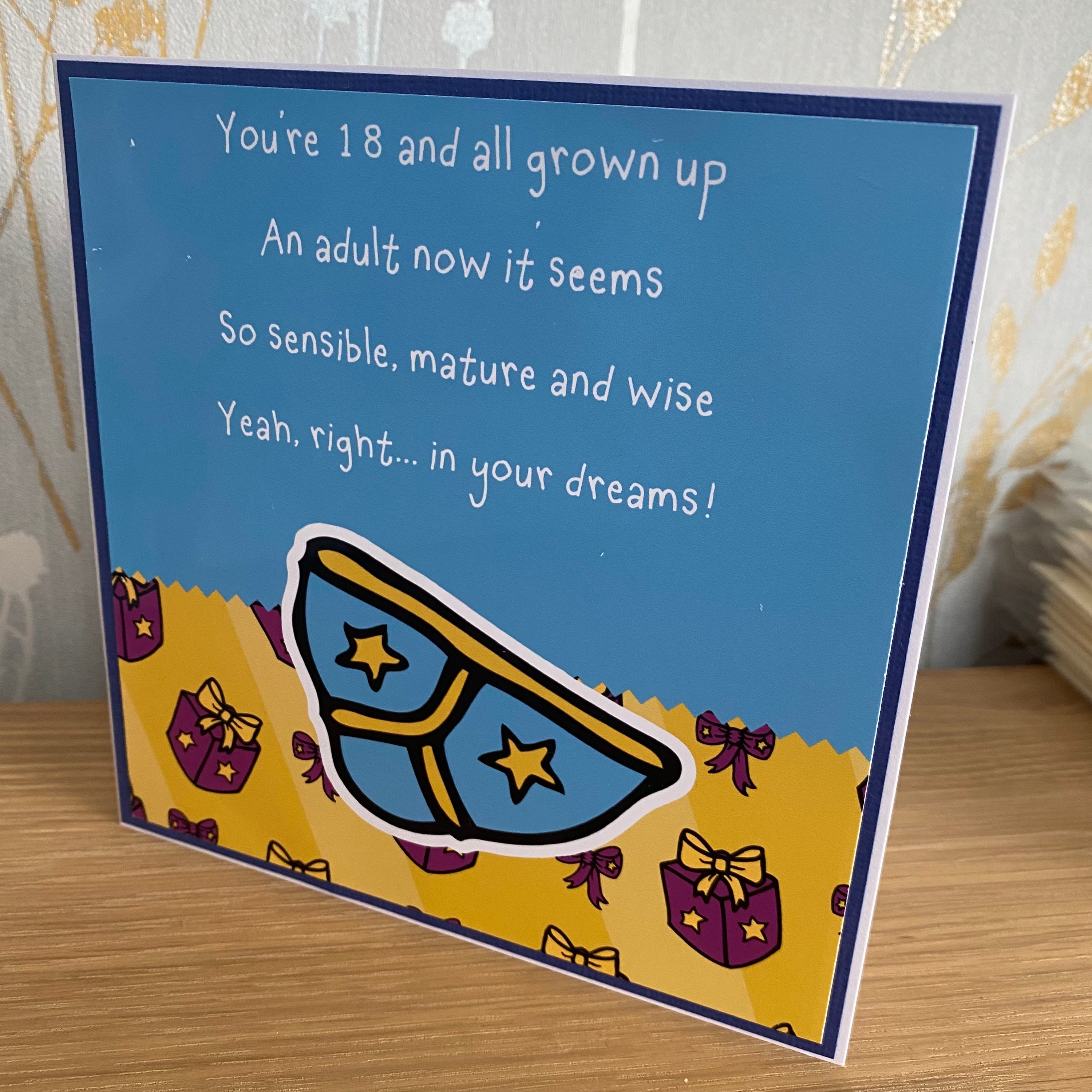 Homemade 18th funny Birthday Card | Etsy
