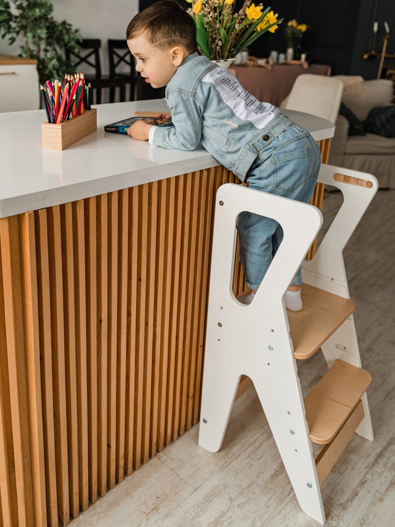 kitchen step stool, learning tower, toddler tower, kitchen helper stool, kitchen helper tower, best learning tower