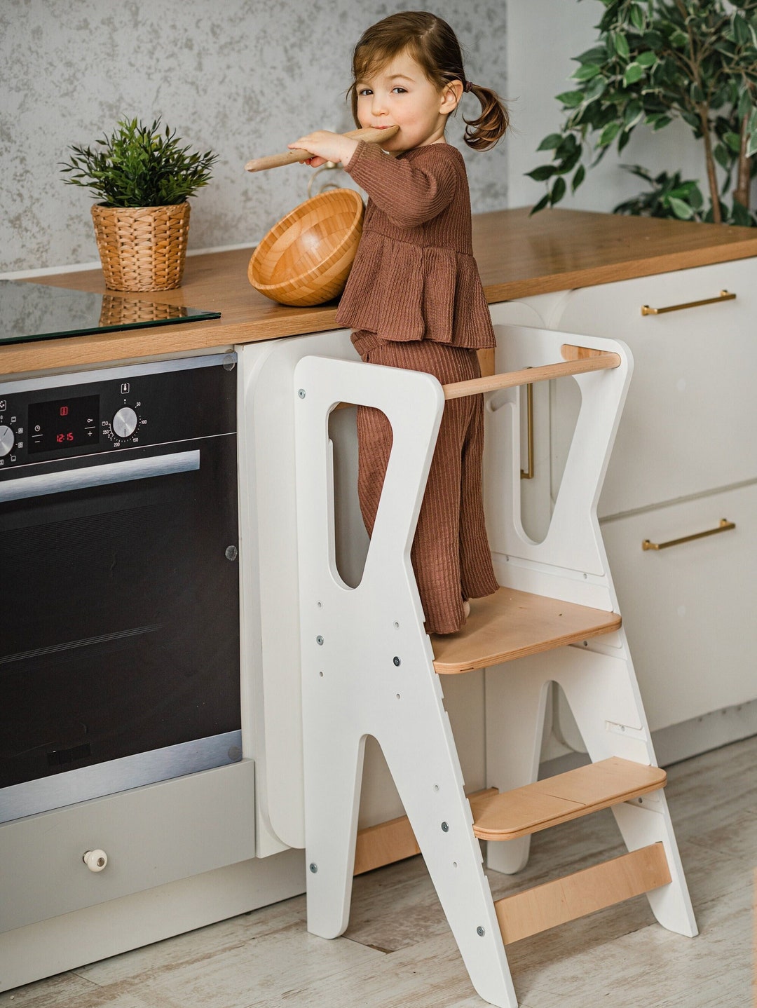 Learning Tower Toddler Step Stool Adjustable Toddler Tower Etsy