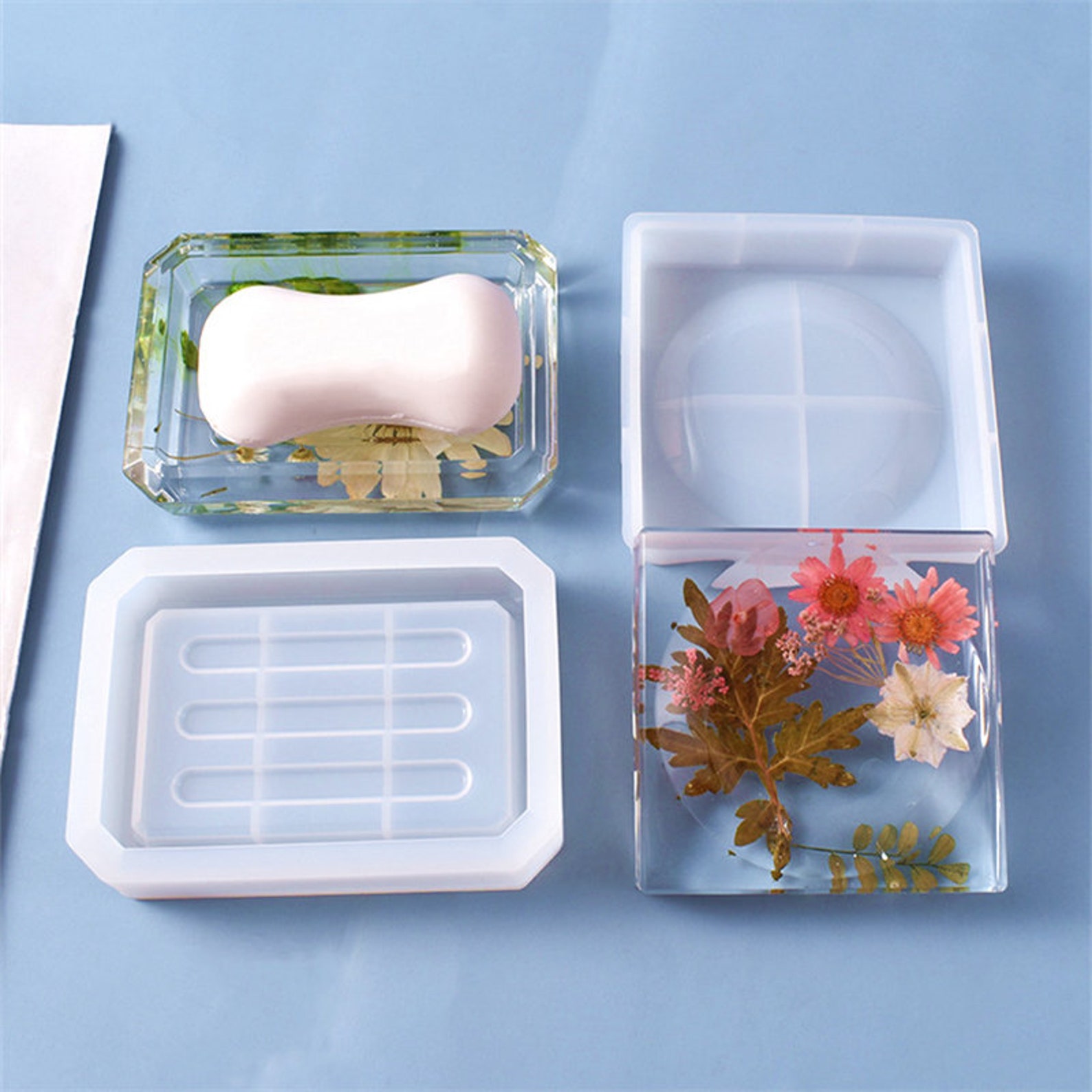 DIY Epoxy Resin Mold rectangular soap dish Silicone Mold Etsy