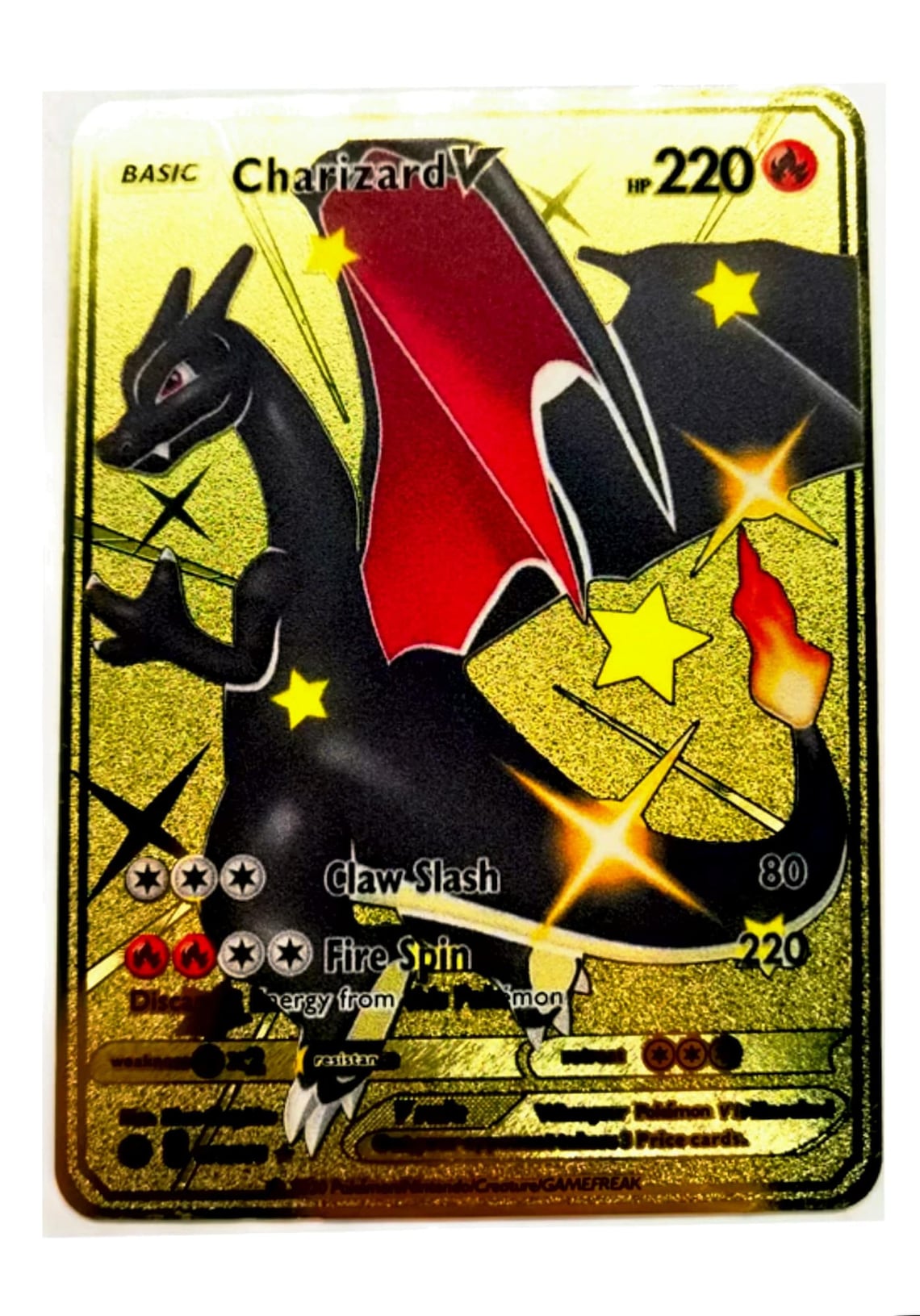 Custom Gold Pokemon Cards Etsy