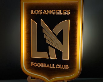 LAFC XL Leuchtschild LED 33cmx33cm