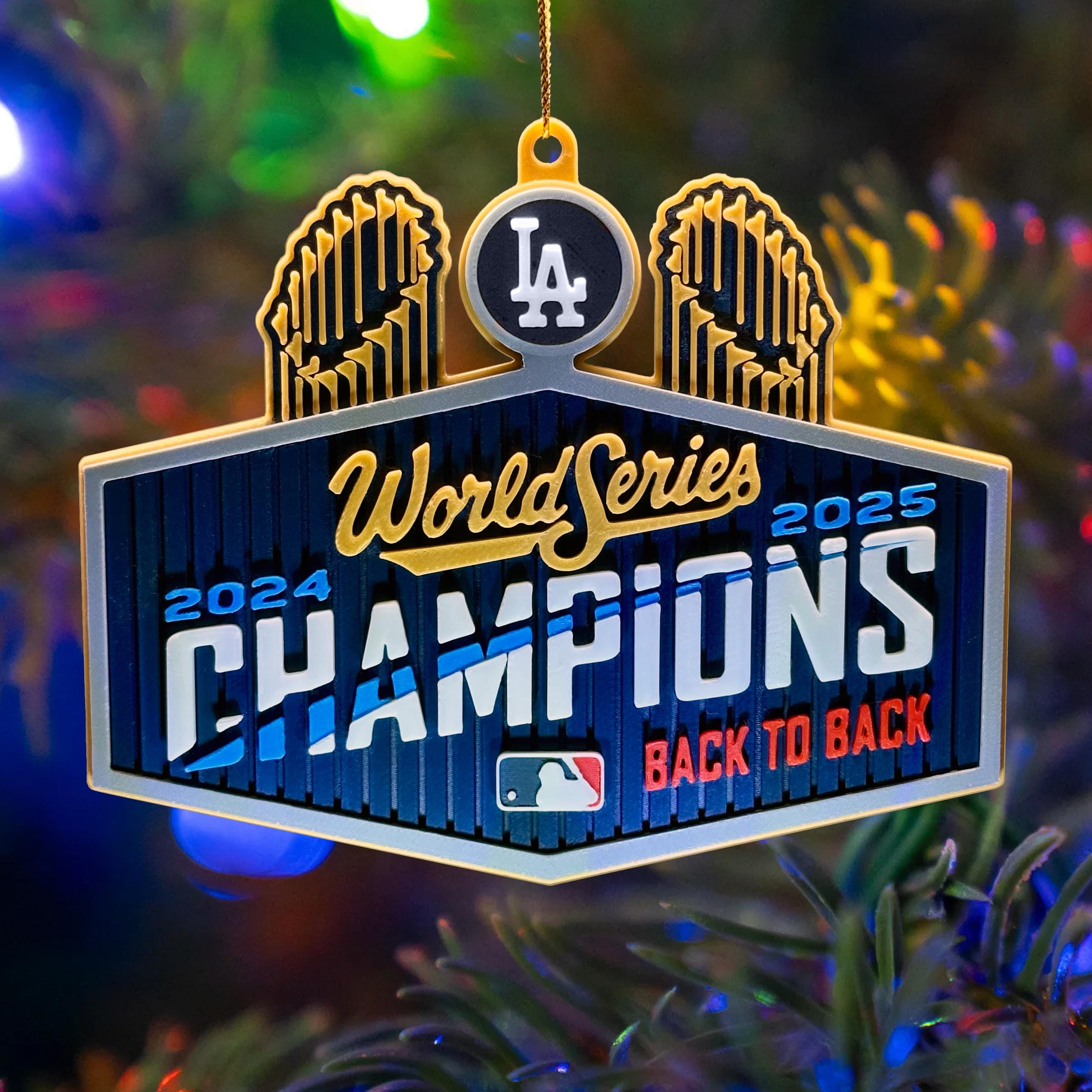 Dodgers World Series Back to Back Champions 2025 Christmas