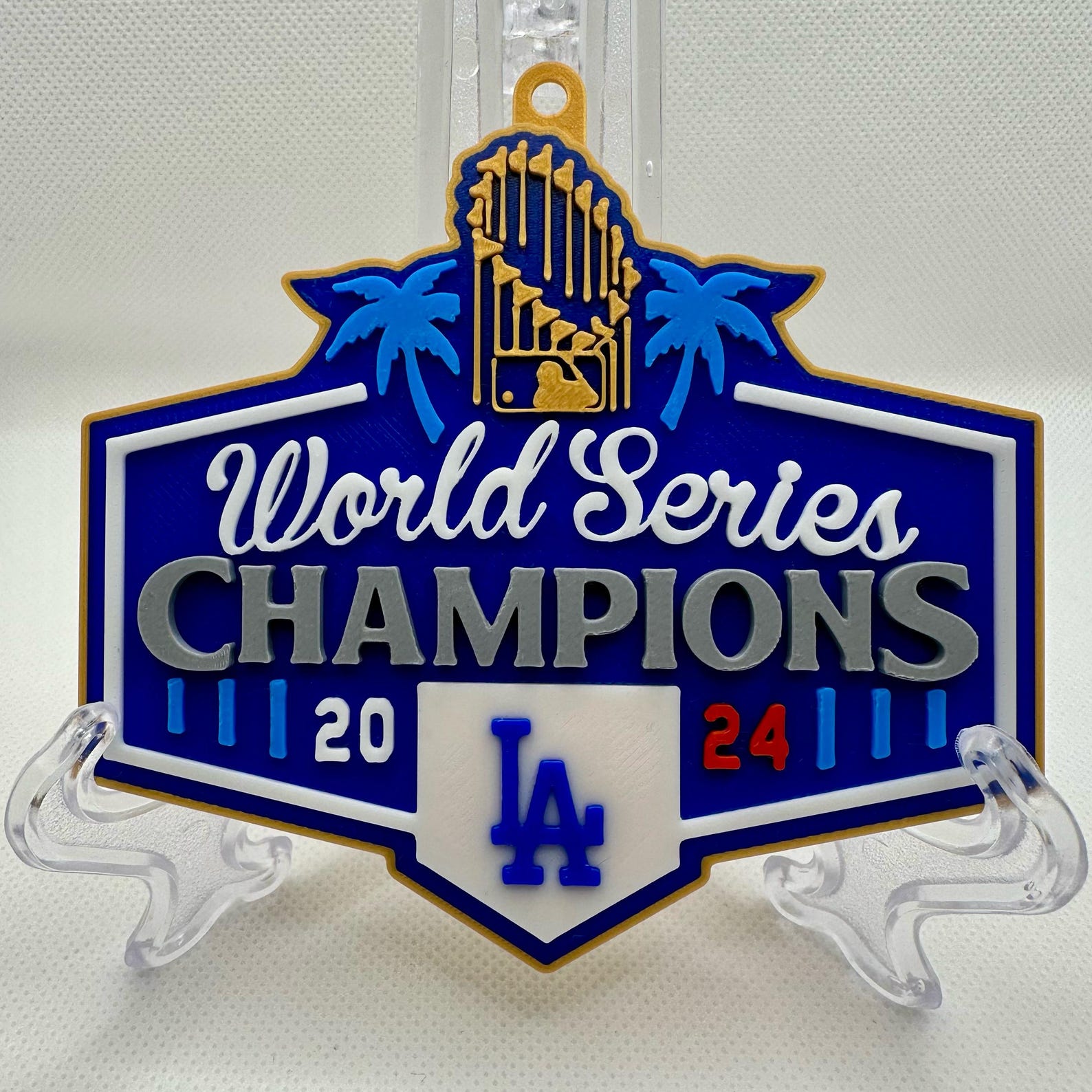 Dodgers World Series Champions 2024 Christmas Ornament 3D Print - Ready ...