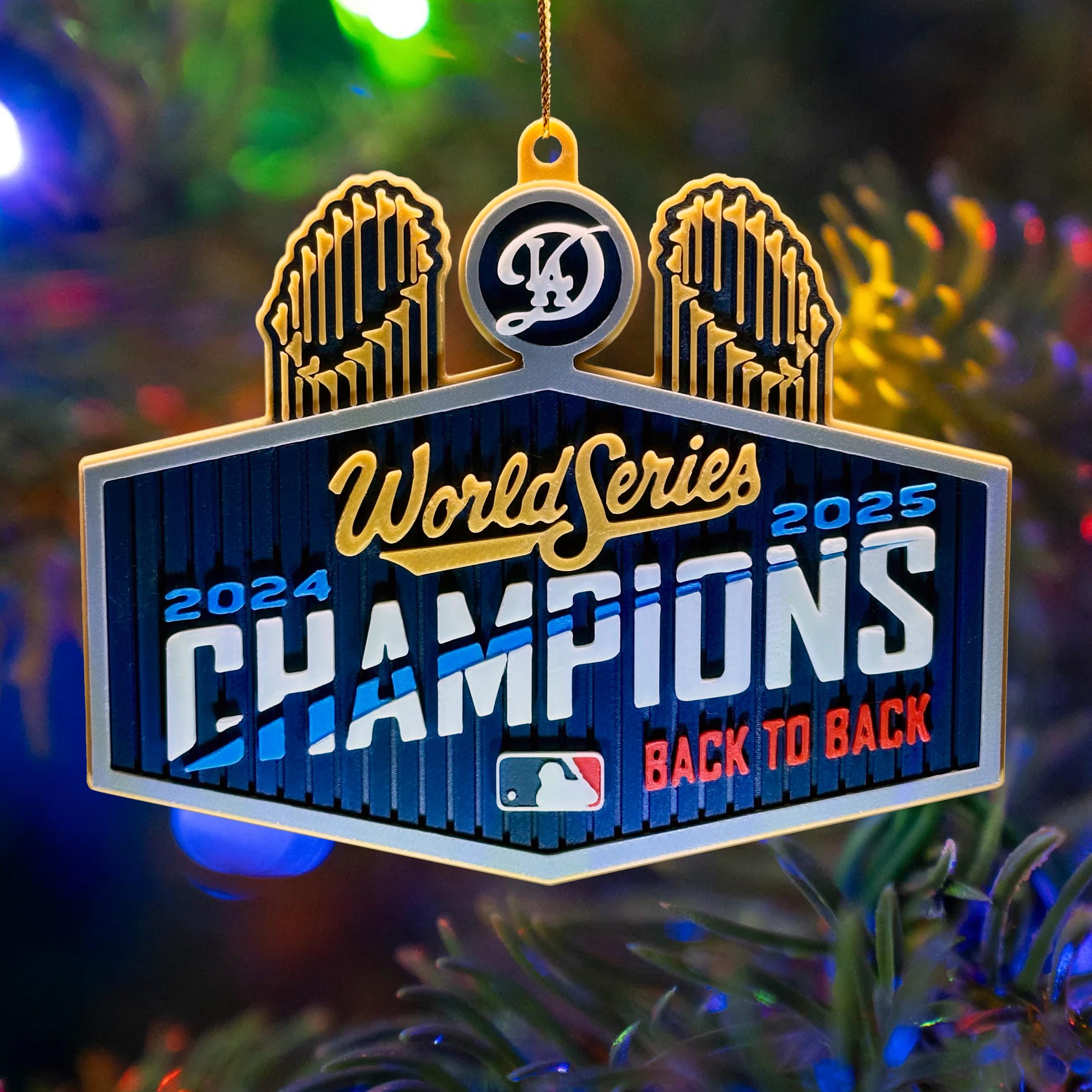 Dodgers World Series Back to Back Champions 2025 Christmas