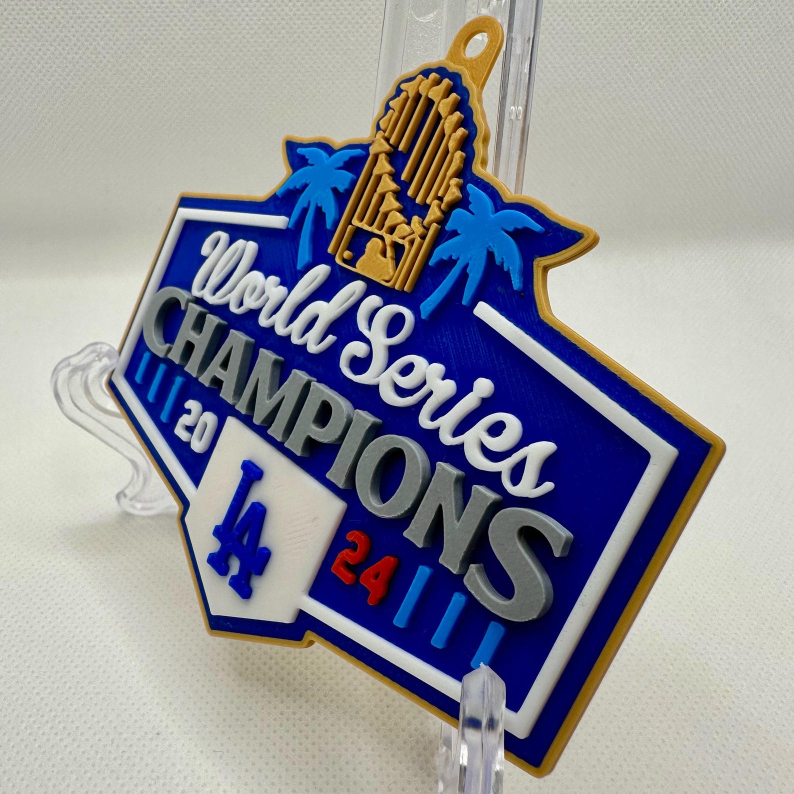 Dodgers World Series Champions 2024 Christmas Ornament 3D Print - Ready ...