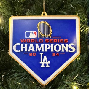 Dodgers World Series Champions 2024 kerstornament 3D-print: klaar voor verzending