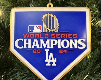 Dodgers World Series Champions 2024 Christmas Ornament 3D Print - Ready to Ship
