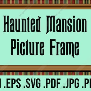 Haunted Mansion Inspired Stretching Portraits Frame Vector