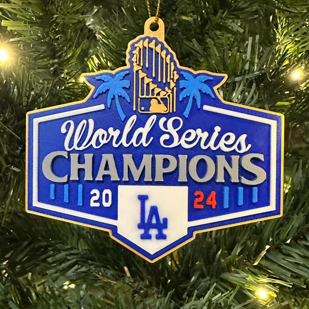 Dodgers World Series Champions 2024 Christmas Ornament 3D Print - Ready ...