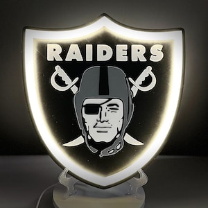 Raiders XL upplyst väggskylt LED 13”x13”