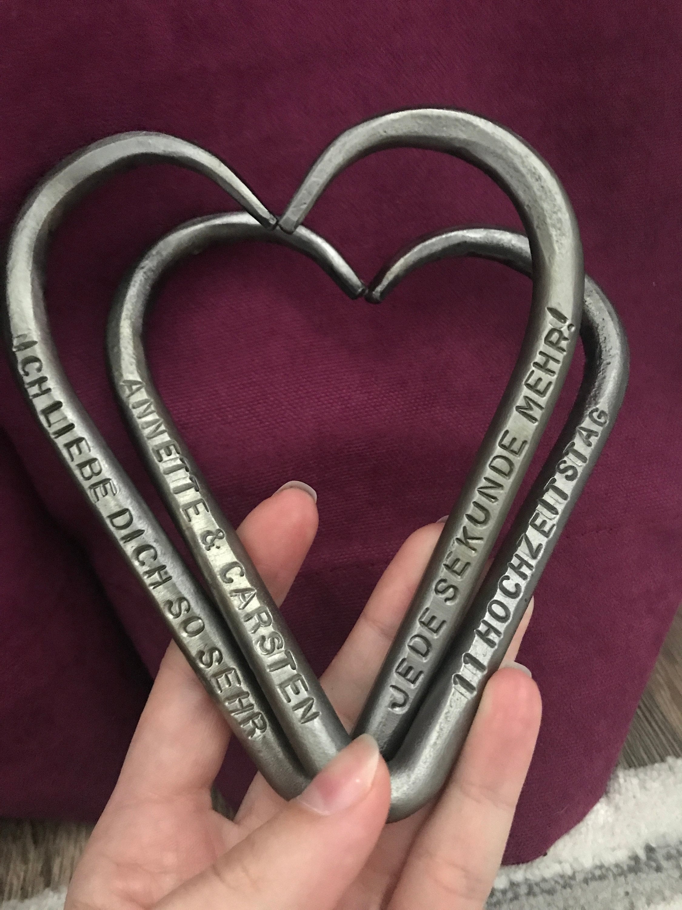 personalized-steel-hearts-11th-anniversary-gift-steel-hearts-lovely