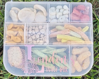 Personalize Travel Snack box/Snackle Box/ Snack box for kids