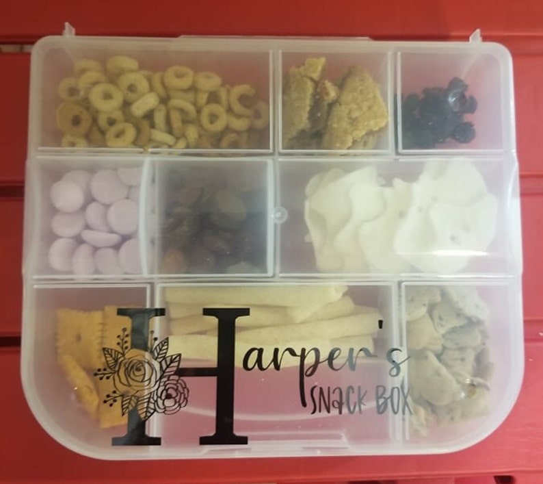 Personalize Travel Snack Box/snackle Box/ Snack Box for Kids Etsy