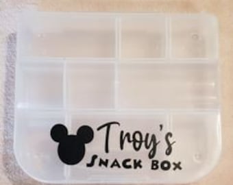 Personalize Travel Snack/Snackle Box for Toddlers and Kids