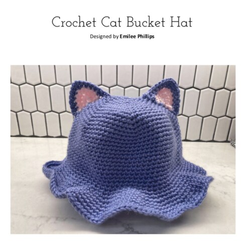 Cat Bucket Hat Crochet Pattern Etsy Canada