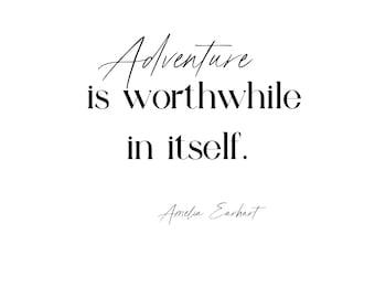 Amelia Earhart Quote Wall Art