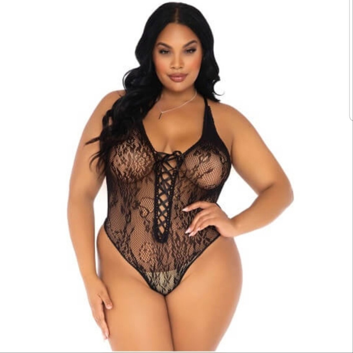 Leg Avenue Plus Size Floral Lace Thong Body shipping to UK Etsy