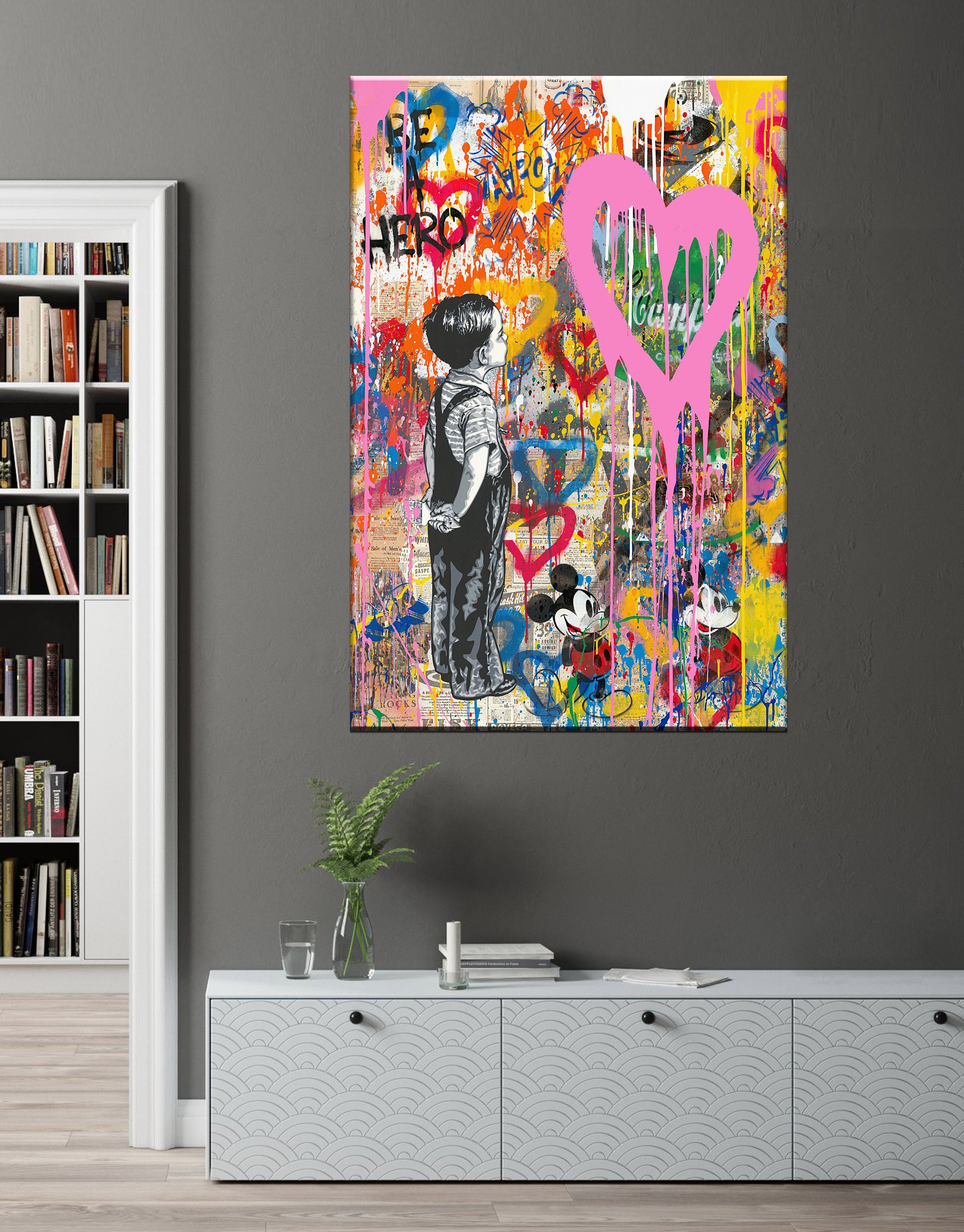 Street Art canvas graffiti modern print Etsy