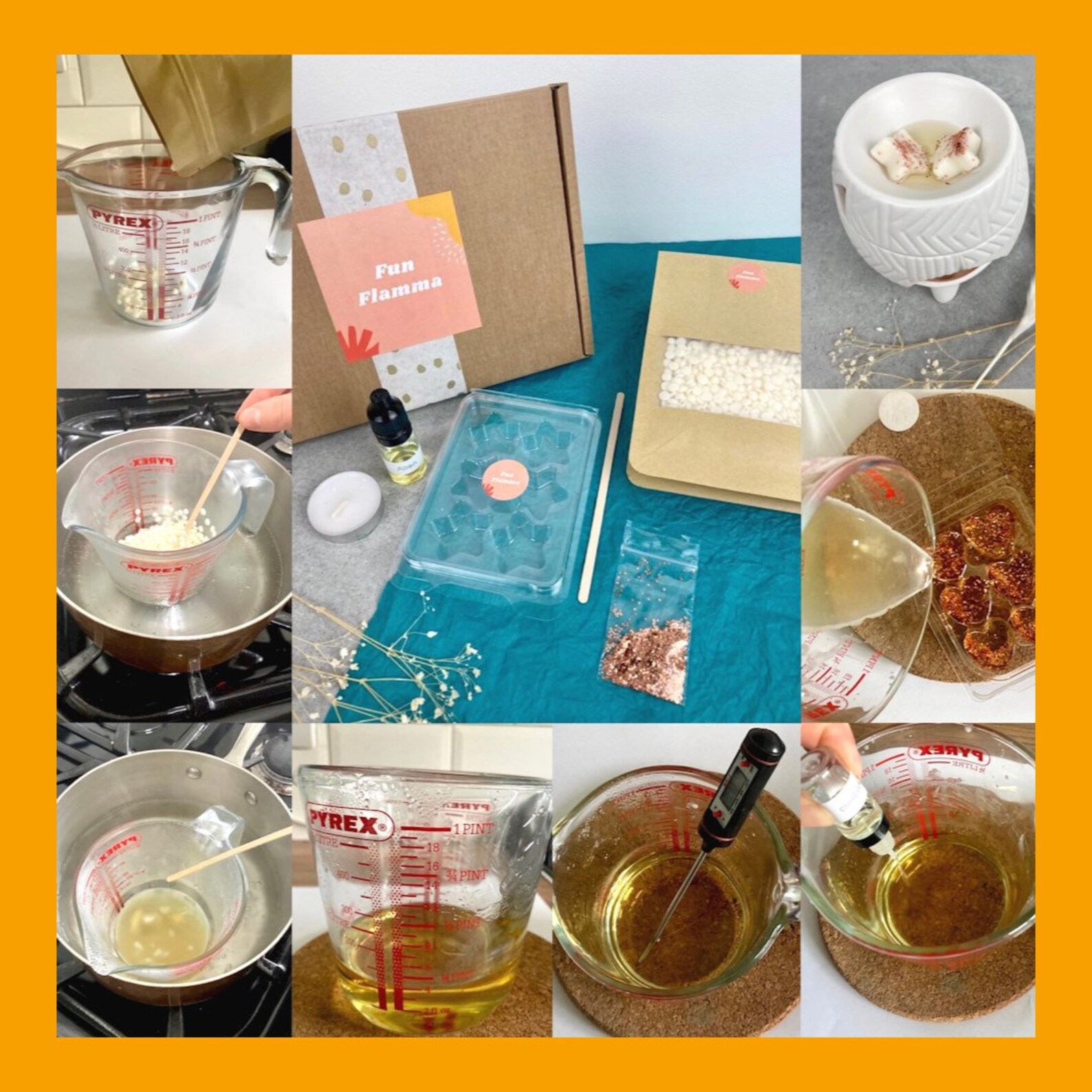 Premium starter wax melt making kit Eco soy wax Designer Etsy