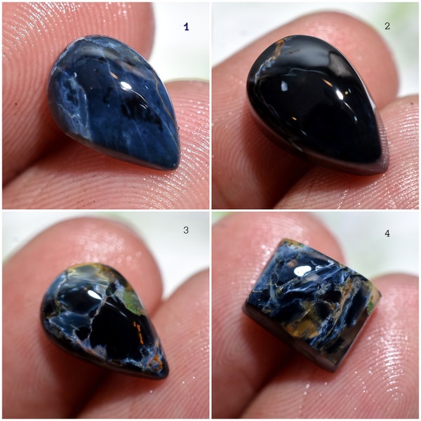 Natural Blue Pietersite Gemstone, Smooth Polished Gemstone, Golden Pietersite of All Shapes, Gift for Gem Collectors, Stone for Ring Making