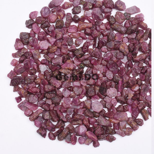 RARE Raw Ruby Crystal from Madagascar - Loose Rough Gemstone for Jewelry Making