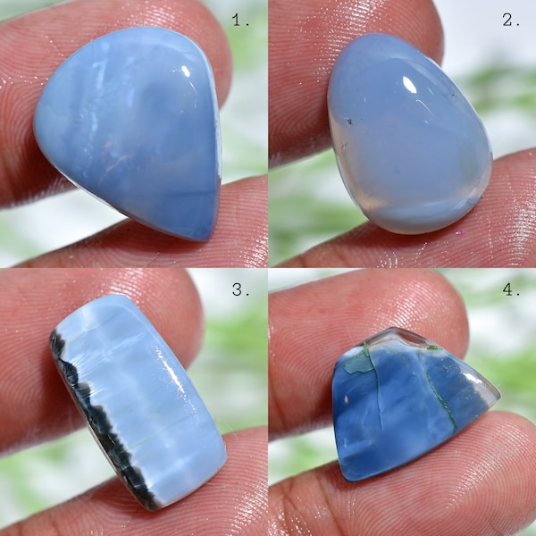 Fine Quality Natural Blue Oregon Opal Smooth,  Mix Shape Blue Opal Cabochon,  Blue Opal Crystal, Loose Stone For Jewelry & Pendant